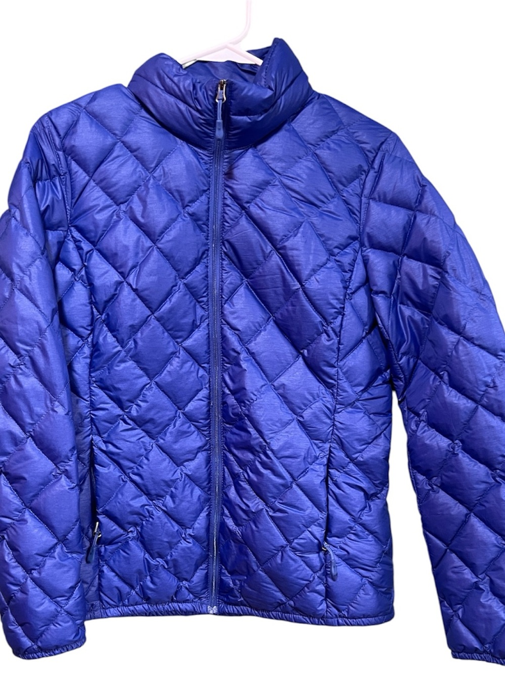 32 degrees heat women’s Down Quilted Puffer Jacket - Royal Blue mock neck med